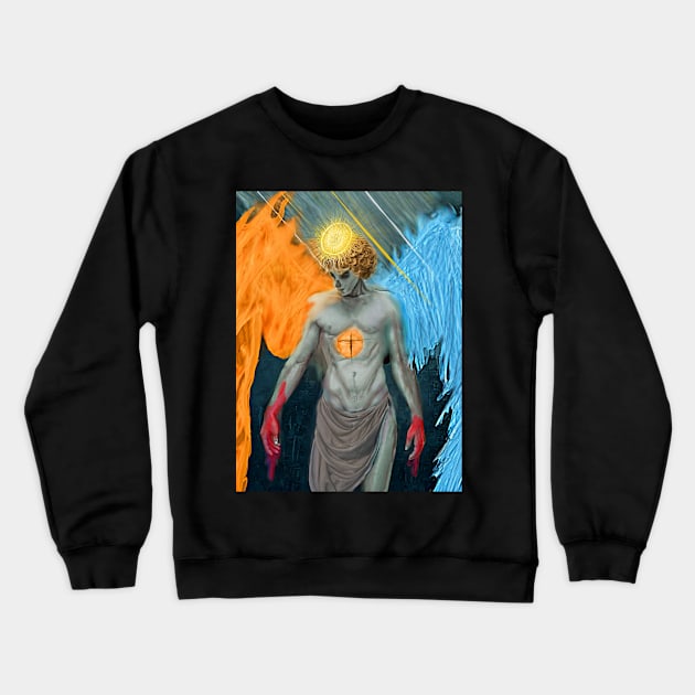 Between the firmament Crewneck Sweatshirt by Shadow Clothes